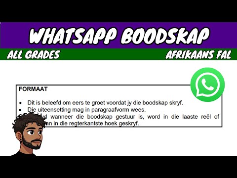 Видео: Сообщение WhatsApp | Африкаанс
