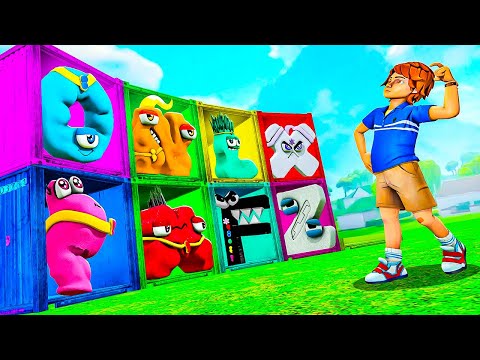Видео: БИТВА ЗА КОНТЕЙНЕРЫ  С СУПЕР АЛФАВИТ ЛОРОМ В ГАРРИС МОД! ALPHABET LORE В Garry`s Mod