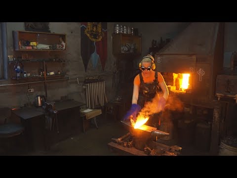 Видео: 5 Нож из слоистого дамаска Часть 1