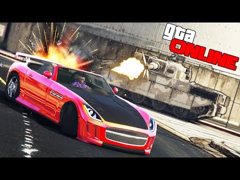 Видео: ГТА 5 ОНЛАЙН ! ПОГОНЯ НА РАНДОМНОЙ МАШИНЕ ОТ ТАНКОВ ! БЕЗУМНОЕ ВЫЖИВАНИЕ !