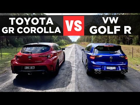 Видео: Drag Race: Volkswagen Golf R 2026 против Toyota GR Corolla – разгон от 0 до 100 миль/ч и сравнение