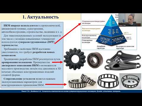 Видео: 38. С.В. Панин.  Усталость композитов из высокоэффективных полимеров. Дизайн, испытания, контроль