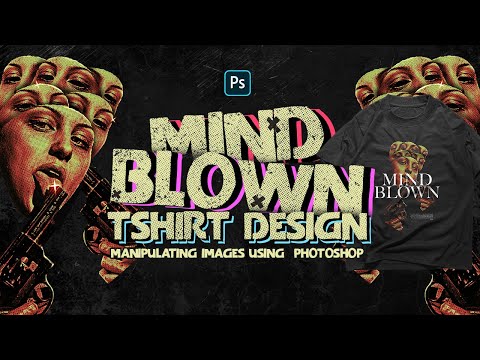 Видео: Управление изображениями для дизайна футболок | Процесс дизайна Photoshop