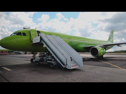 Видео: Взлет из Домодедово A321 S7 Airlines | Рейс Москва - Симферополь