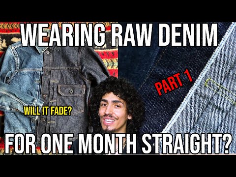 Видео: НОШУ КУРТКУ ИЗ СЫРОЙ ДЕНИМА МЕСЯЦ ПОДРЯД! Куртка из необработанной кромки