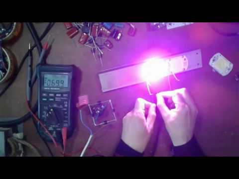 Видео: Улучшение китайского прожектора. Убираем мерцание легко