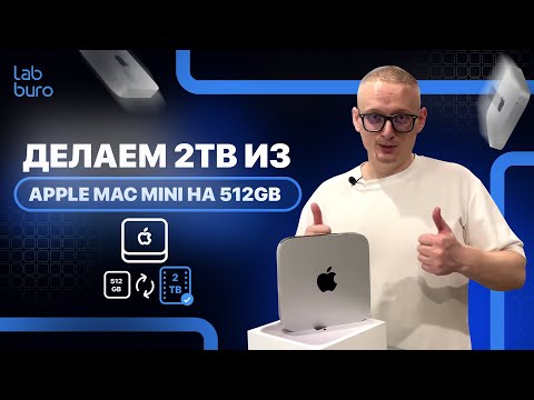 Видео: Делаем из Apple Mac mini на 512Gb → 2Tb