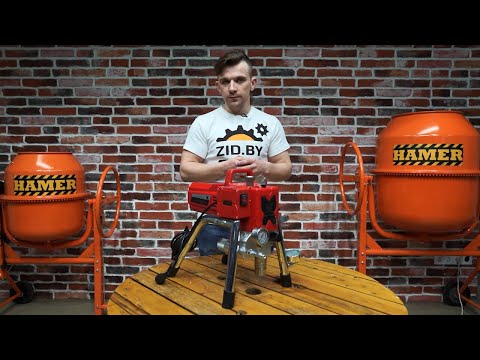 Видео: Обзор окрасочного аппарата Dino Power X 25M.  Ввод в эксплуатацию