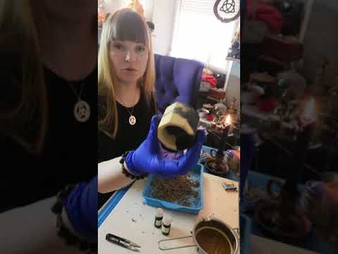 Видео: Ведьмина свеча, для чистки помещения.