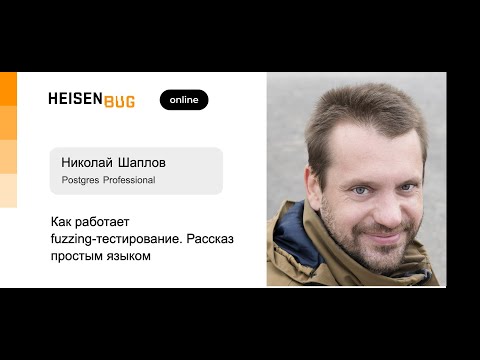 Видео: Николай Шаплов — Как работает fuzzing-тестирование. Рассказ простым языком