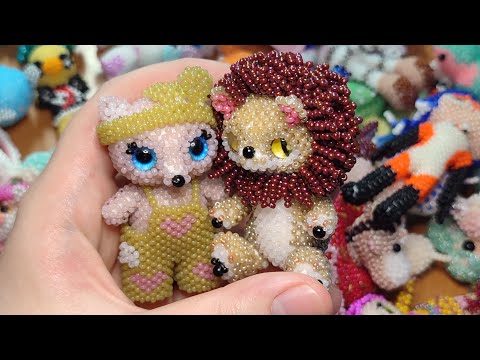 Видео: 💕мои новые амигуруми из бисера/ обзор амигуруми/моя коллекция фигурок из бисера💕#врек #handmade #рек