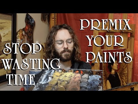Видео: Хватит тратить время: смешайте краски заранее