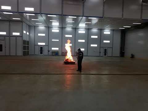 Видео: Испытание пенного пожаротушения пеной высокой кратности 29 июля 2020 г.