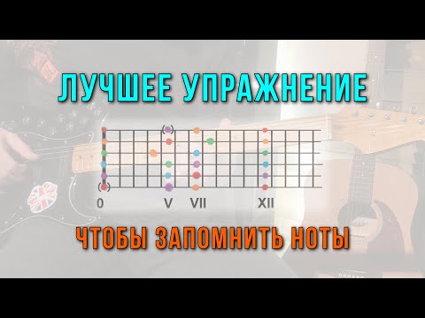 Видео: Ноты на грифе. Надёжное упражнение.