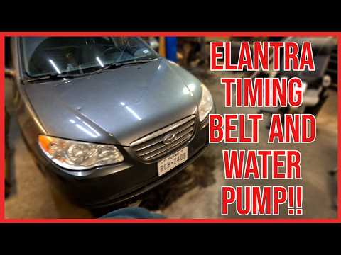 Видео: Hyundai Elantra (2006-2012): замена водяного насоса и ремня ГРМ!
