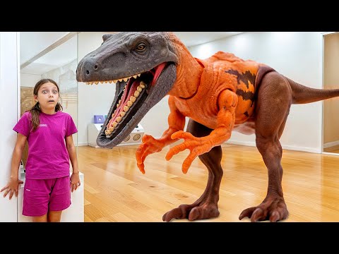 Видео: Игрушечные Динозавры Оживают! 🦖✨｜Приключения с динозаврами для детей