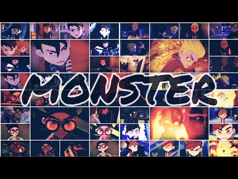 Видео: !присутствует мерцание! Монстр Саша Вик Илья Арт Фил Герои Энвелла Сказочный патруль skillet-Monster