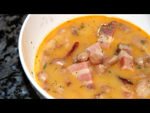 Видео: БОБ ЛЕВЕШ -вкуснятина венгерской кухни.Венгерский суп с копченостями и фасолью.