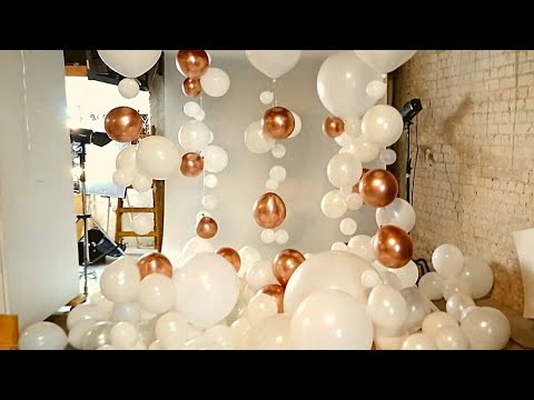 Видео: Гирлянда из воздушных шаров для фотозоны
