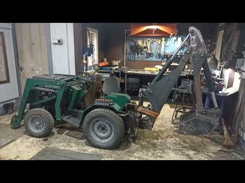 Видео: #Строю навесной #экскаватор на #самодельный #минитрактор #excavator #diy