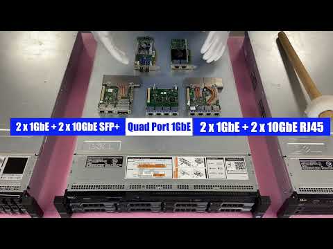 Видео: Сетевые карты сервера Dell PowerEdge R730 | Варианты сетевых карт | Сетевая карта 1GbE 10GbE RJ45...