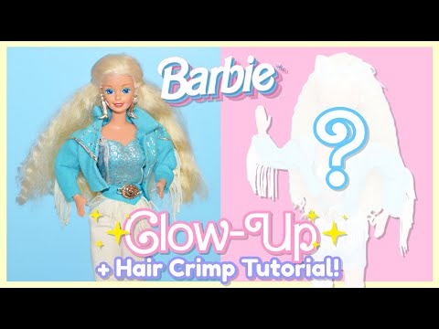 Видео: Кукла Барби из секонд-хенда 90-х годов: светящаяся / реставрация: Western Stampin (1993) + урок п...