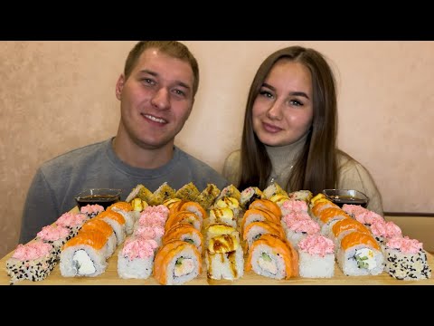 Видео: MUKBANG| СУШИ РОЛЛЫ| МУКБАНГ| SUSHI ROLLS ❤️