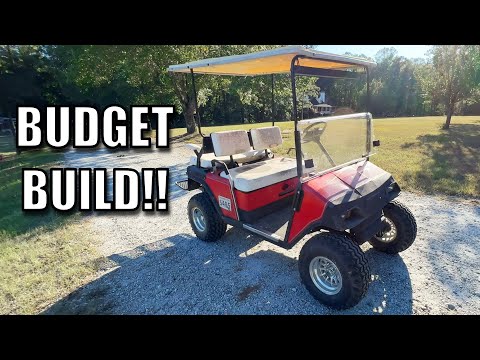 Видео: БЮДЖЕТНАЯ сборка гольф-кара... Подъемник, колеса, шины и многое другое!!