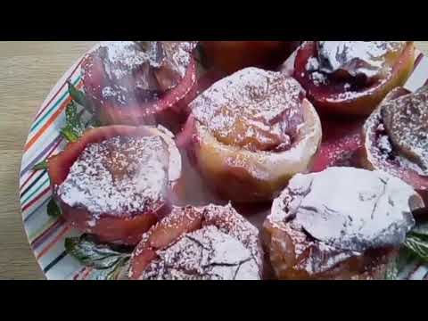 Видео: Яблоки запечённые с ягодами.Рецепты для Grill Ninja.