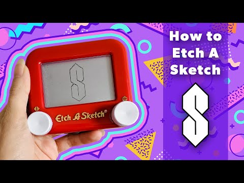 Видео: Как нарисовать букву «S» в программе Etch A Sketch | Учебное пособие по рисованию в программе Etc...