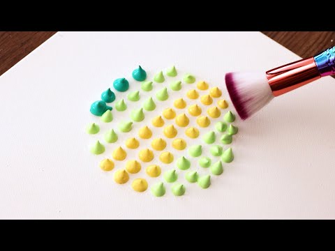 Видео: Красивый лес | Расслабляющая картина акрилом #583