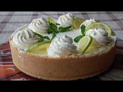Видео: Lime cheesecake.  Лаймовый чизкейк.