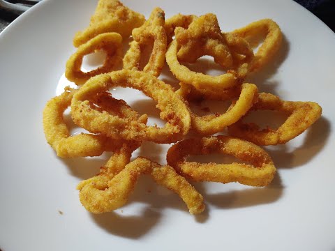 Видео: Панирани калмари като в заведение