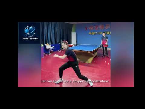 Видео: Сяо Хань. Не летит по нижнему? - слабый контакт с мячом. 