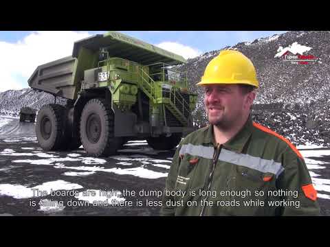 Видео: Карьерные самосвалы NHL NTE200 на проекте Нерюнгринский, Саха / СУБТИТРЫ