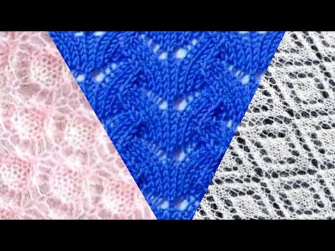 Видео: Красивейшие схемы узоров для вязания спицами. Beautiful patterns for knitting.