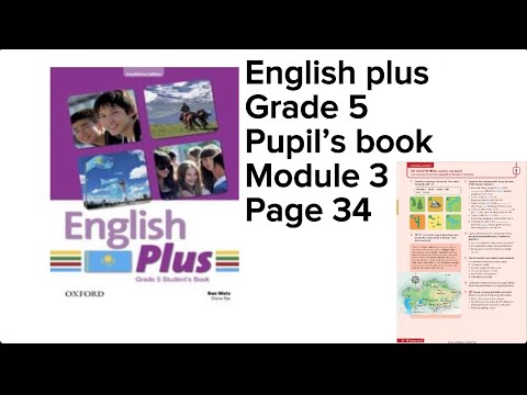 Видео: Ағылшын тілі 5 сынып 34 бет #englishplus #grade5 #studentbook #page34
