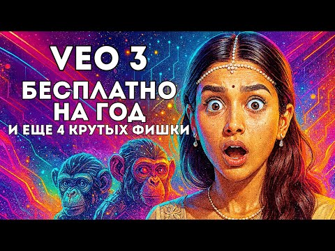 Видео: Нейросеть VEO3 бесплатно на год  и еще 4 крутых лайфхака! #veo3