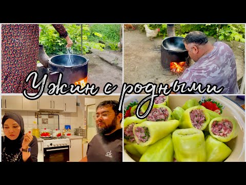 Видео: ГОТОВИМ СЕМЕЙНЫЙ УЖИН НА КОСТРЕ//😍 Wollmer M909🔥 СОБРАЛИСЬ ВСЕ У РОДИТЕЛЕЙ//❤️