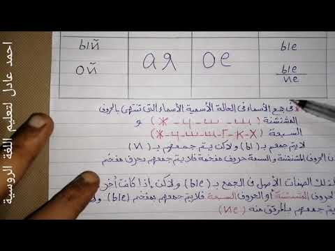 Видео: تعلم اللغة الروسية/الدرس٢٦_المستوى الأول_الصفات فى الحالة الأسمية_الجزء الأول-المجموعة الأولى(ый-ой)