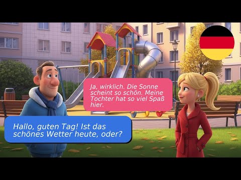 Видео: 5 простых диалогов на немецком языке (A1-A2) На детской площадке