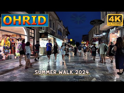 Видео: OHRID, Macedonia - Summer WALK TOUR 2024 【4K】 🚶‍♂️ ОХРИД, Македонија (Лето 2024) 🇲🇰 *Travel Guide*