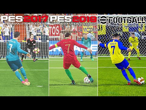 Видео: Пенальти Криштиану Роналду в каждой игре PES (PES 03 - eFootball 25)