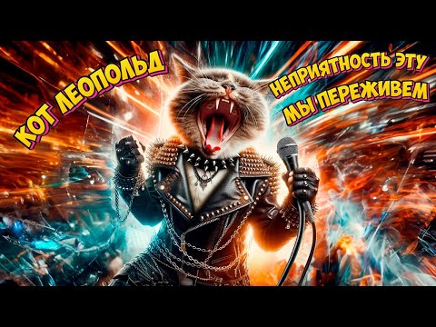 Видео: Песня кота Леопольда: Неприятность эту мы переживем (Power Metal AI Cover)
