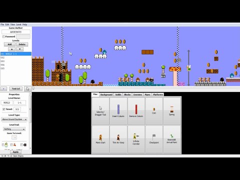 Видео: Super Mario Bros. NES Game & Builder - Делаем игру Марио