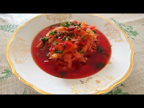 Видео: Самый полезный КРАСНЫЙ БОРЩ без мяса и без зажарки за 7 минут. Борщ вегетарианский диетический