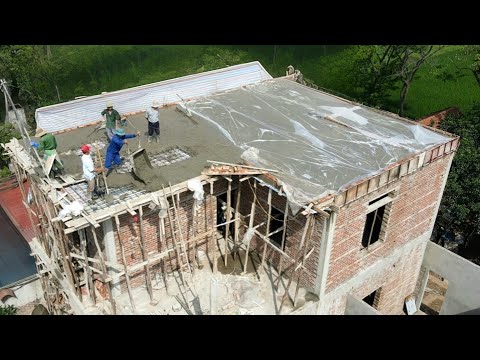 Видео: (✋) Как мы построили прочную плоскую бетонную крышу | Бюджетный дом, серия 5