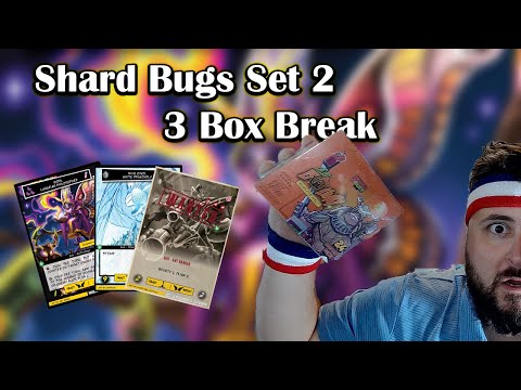Видео: Shard Bugs TCG, набор 2 - 3 Box Break. Серийная охота.