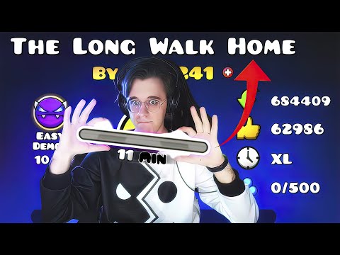 Видео: ЭТОТ ИЗИ ДЕМОН ДЛИТСЯ 11 МИНУТ... | Geometry Dash