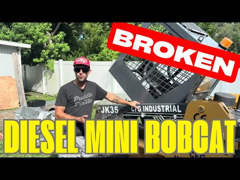 Видео: Китайский мини-погрузчик с бортовым поворотом. Часть 1: CFG Industrial JK35 — с двигателем Kubota...